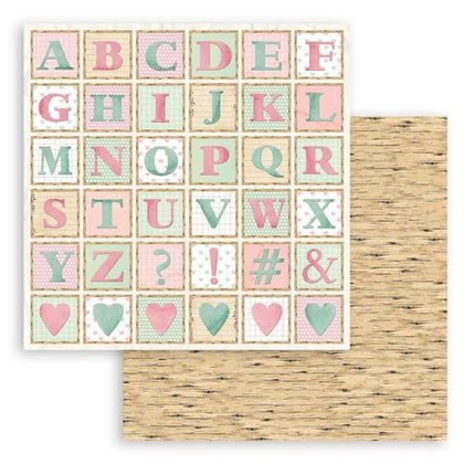Beidseitiges Scrapbook-Papier - DayDream Alphabet