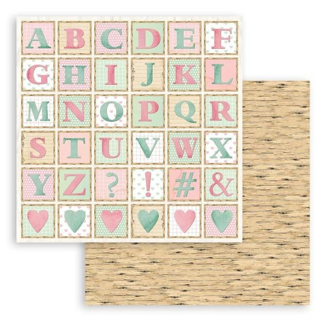 Beidseitiges Scrapbook-Papier - DayDream Alphabet