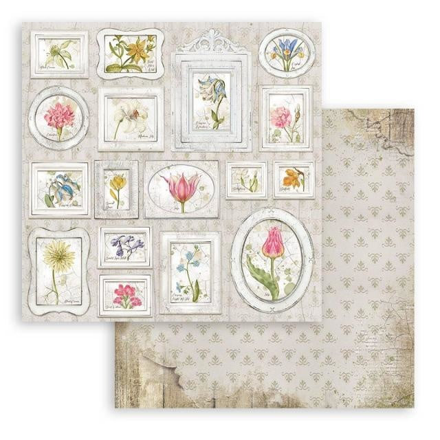 Beidseitiges Scrapbook-Papier - Romantic Garden House Anhänger
