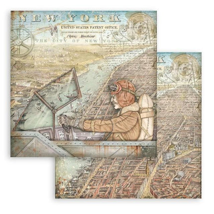 Beidseitig bedrucktes Scrapbook-Papier - Sir Vagabond Aviator New York