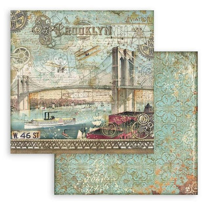 Beidseitig bedrucktes Scrapbook-Papier - Sir Vagabond Aviator Brooklyn