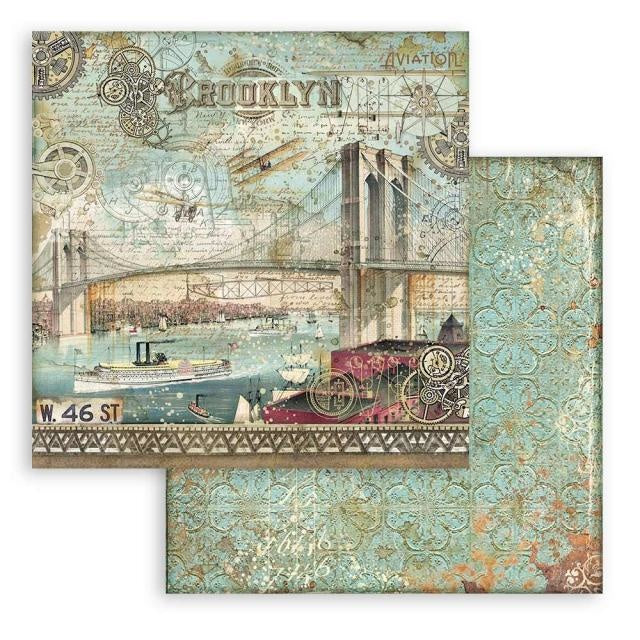 Beidseitig bedrucktes Scrapbook-Papier - Sir Vagabond Aviator Brooklyn