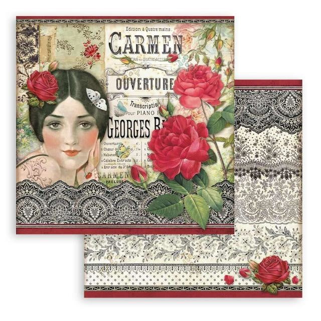 Beidseitiges Scrapbook-Papier - Desire Carmen