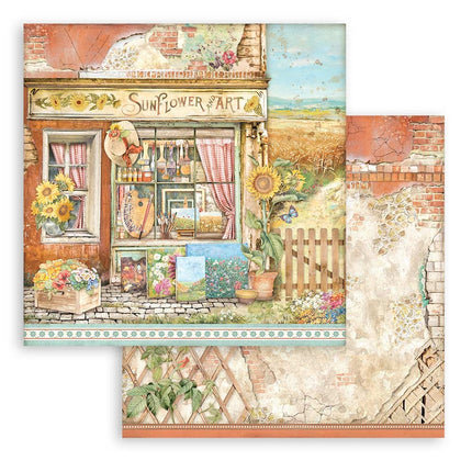 Beidseitiges Scrapbook-Papier - Sunflower Art Shop