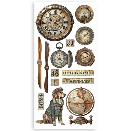Papier-Ausschnitte 2 doppelseitig - 4 Blätter 15x30,5 cm - Alterego