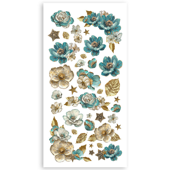 Papier-Ausschnitte 2-fach bedruckt - 4 Blätter 15x30,5 cm - Masquerade
