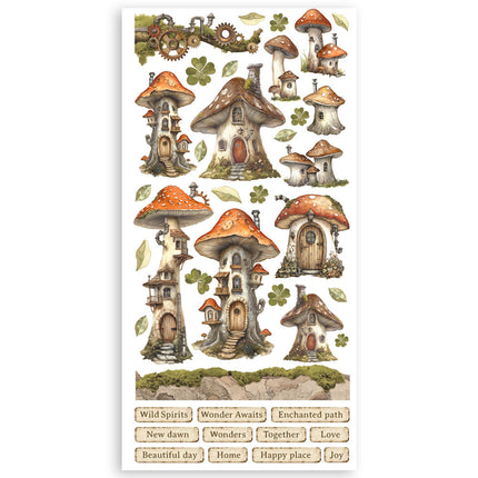 Papierausschnitte 2 doppelseitig - 4 Blatt 15x30,5 cm - Hidden Grove