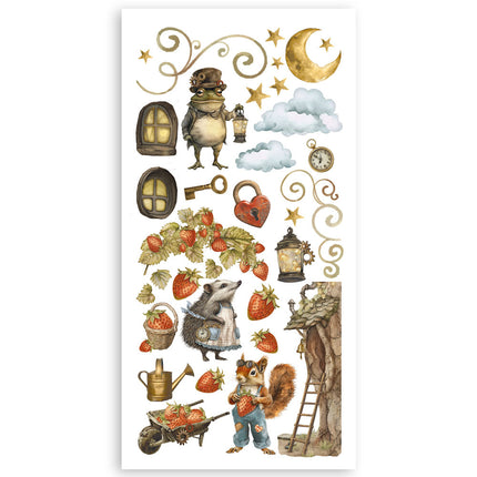 Papierausschnitte 2 doppelseitig - 4 Blatt 15x30,5 cm - Hidden Grove