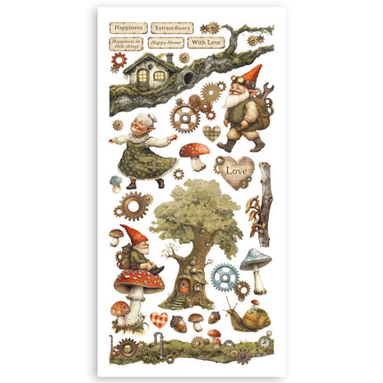 Papierausschnitte 2 doppelseitig - 4 Blatt 15x30,5 cm - Hidden Grove