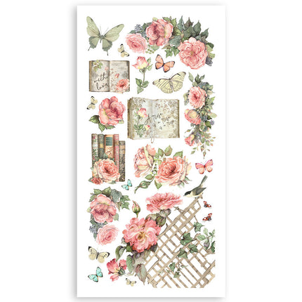 Papierausschnitte 2 doppelseitig - 4 Blatt 15x30,5 cm - House of Roses
