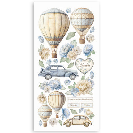 Papier-Ausschnitte 2 doppelseitig - 4 Blatt 15x30,5 cm - Zeitlos