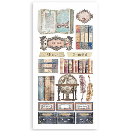 Papierausschnitte 2-fach beidseitig - 4 Blatt 15x30,5 cm - Venice City of Art