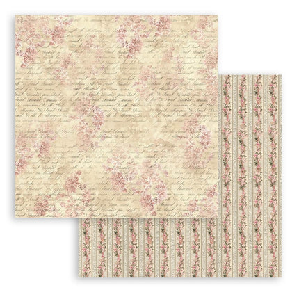 Papierblock 30,5x30,5 cm - 10 Blätter - Shabby Rose