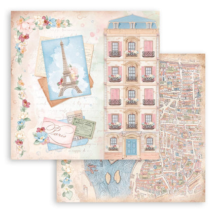 Papierblock 30,5x30,5 cm - 10 Blatt - Create Happiness Oh lá lá  