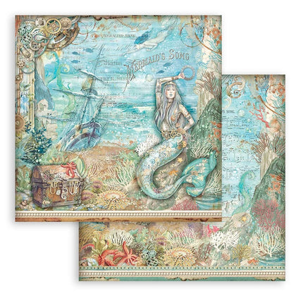 Papierblock 30,5x30,5 cm - 10 Blatt - Songs of the Sea