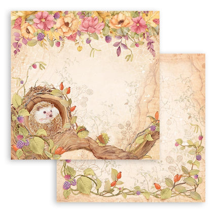 Papierblock 30,5x30,5 cm - 10 Blatt - Woodland