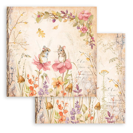 Papierblock 30,5x30,5 cm - 10 Blatt - Woodland