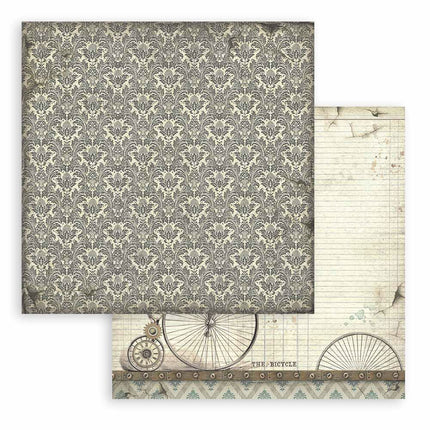Papierblock 30,5x30,5 cm - 10 Blätter Maxi Hintergrundauswahl - Voyages Fantastiques