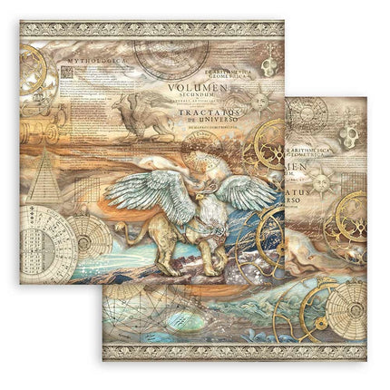 Papierblock 30,5x30,5 cm - 10 Blatt - Sir Vagabond in Fantasy World