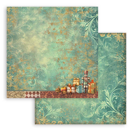 Papierblock 30,5x30,5 cm - 10 Blätter Maxi Hintergrundauswahl - Der Nussknacker