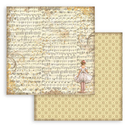 Papierblock 30,5x30,5 cm - 10 Blätter Maxi Hintergrundauswahl - Der Nussknacker