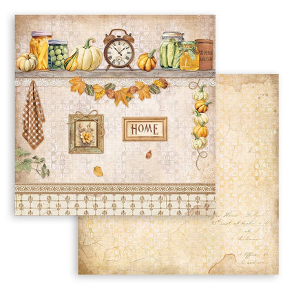 Papierblock 30,5x30,5 cm - 10 Blatt - Goldene Harmonie