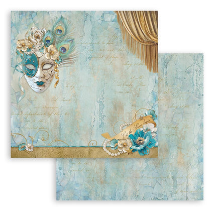 Papierblock 30,5x30,5 cm - 10 Blatt - Masquerade