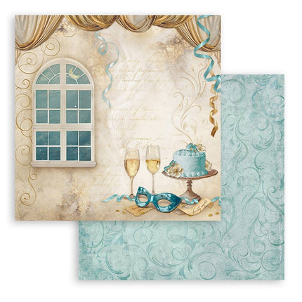Papierblock 30,5x30,5 cm - 10 Blatt - Masquerade