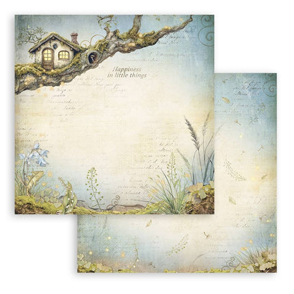 Papierblock 30,5x30,5 cm - 10 Blatt - Hidden Grove