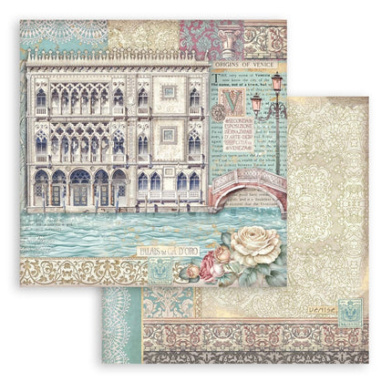 Papierblock 30,5x30,5 cm - 10 Blatt - Venedig Stadt der Kunst