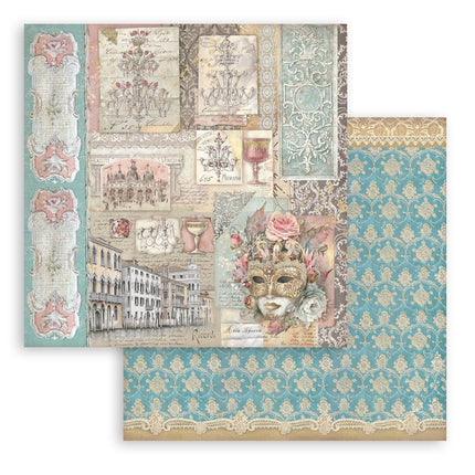 Papierblock 30,5x30,5 cm - 10 Blatt - Venedig Stadt der Kunst
