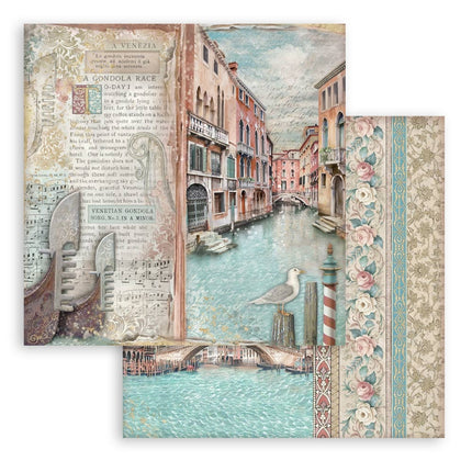 Papierblock 30,5x30,5 cm - 10 Blatt - Venedig Stadt der Kunst