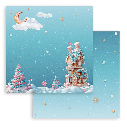 Papierblock 30,5x30,5 cm - 10 Blatt - Candy Christmas