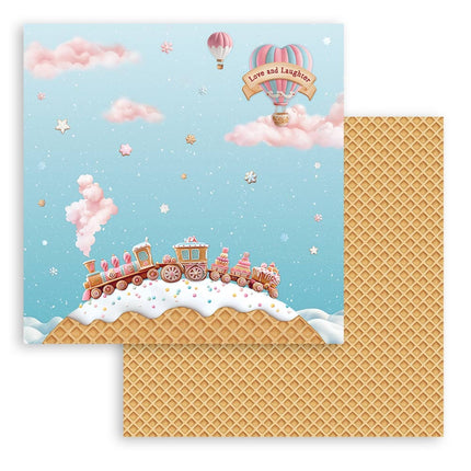 Papierblock 30,5x30,5 cm - 10 Blatt - Candy Christmas
