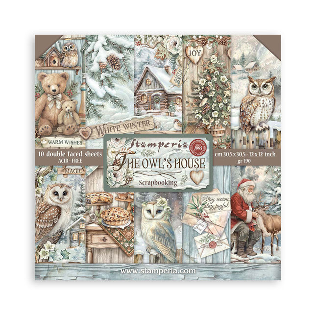 Papierblock 30,5x30,5 cm - 10 Blatt - The Owl's House