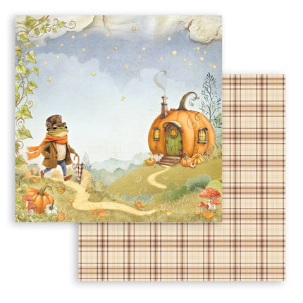 Papierblock 30,5x30,5 cm - 10 Blatt - Flüsternde Wälder