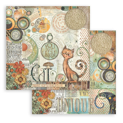 Papierblock 30,5x30,5 cm - 10 Blätter - Flauschige Freunde