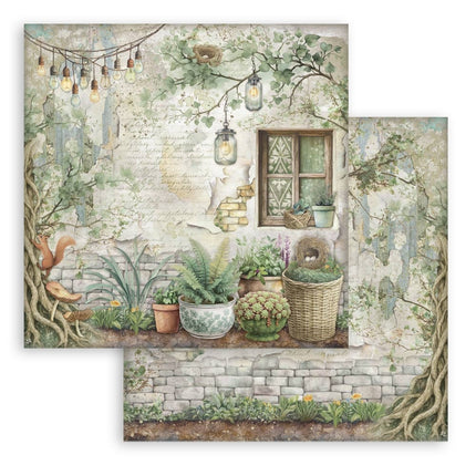 Papierblock 30,5x30,5 cm - 10 Blatt - Herbarium Silvae