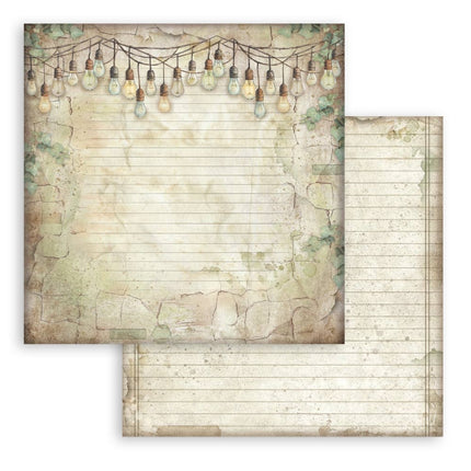 Papierblock 30,5x30,5 cm - 10 Blatt Hintergrundauswahl - Herbarium Silvae