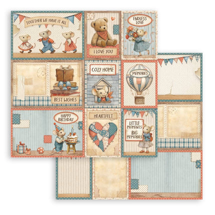 Scrapbooking Block 10 Blatt cm 30,5x30,5 (12"x12") - Familie  