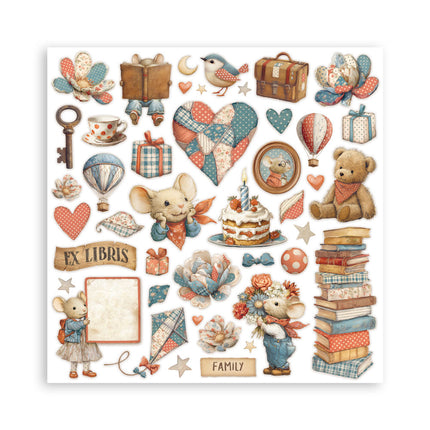 Scrapbooking Block 10 Blatt cm 30,5x30,5 (12"x12") - Familie  