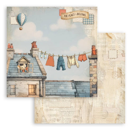 Scrapbooking Block 10 Blatt cm 30,5x30,5 (12"x12") - Familie  