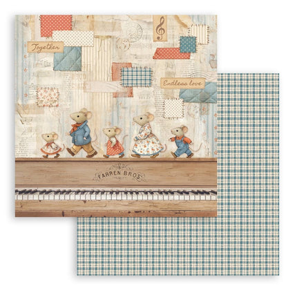 Scrapbooking Block 10 Blatt cm 30,5x30,5 (12"x12") - Familie  