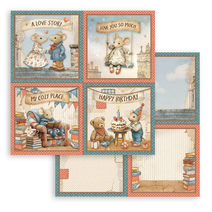 Scrapbooking Block 10 Blatt cm 30,5x30,5 (12"x12") - Familie  