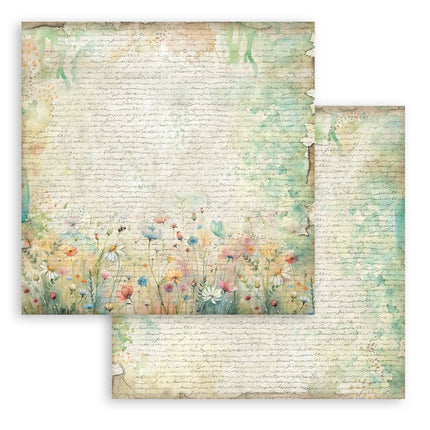 Scrapbooking Block 10 Blatt cm 30,5x30,5 (12"x12") Hintergrundauswahl - Daisy Art