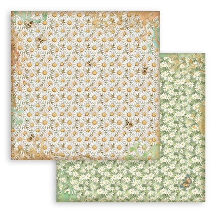 Scrapbooking Block 10 Blatt cm 30,5x30,5 (12"x12") Hintergrundauswahl - Daisy Art