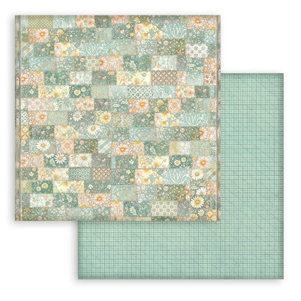 Scrapbooking Block 10 Blatt cm 30,5x30,5 (12"x12") Hintergrundauswahl - Daisy Art