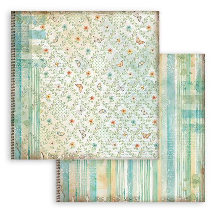 Scrapbooking Block 10 Blatt cm 30,5x30,5 (12"x12") Hintergrundauswahl - Daisy Art