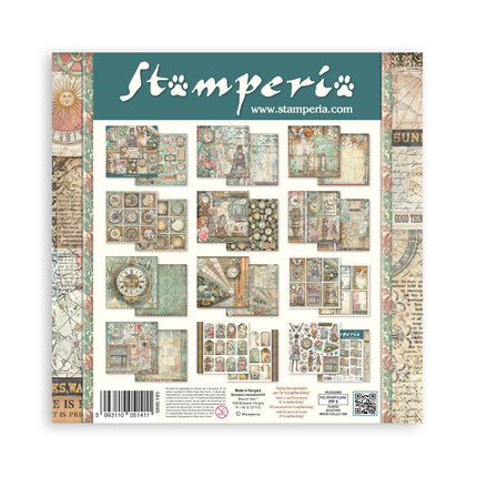 Bedrucktes Scrapbooking-Pad für Kunst und Handwerk 10 Blatt cm 30,5x30,5 (12"x12") - Gardens of Time