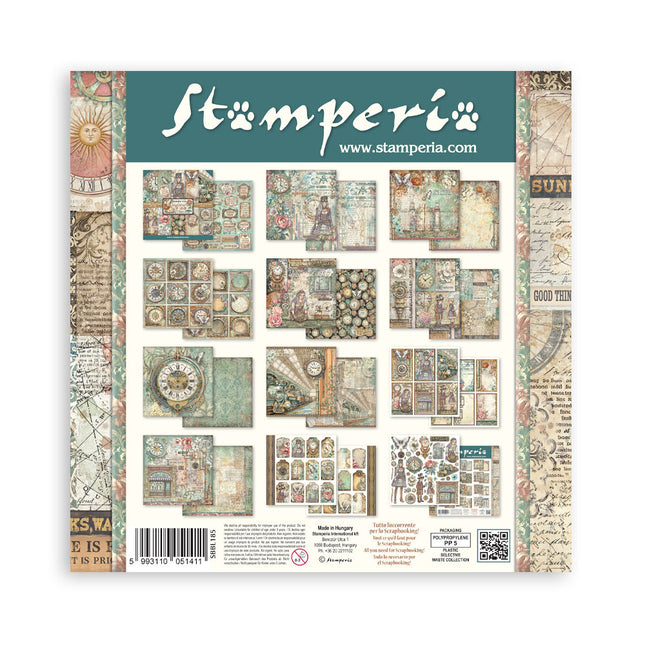 Bedrucktes Scrapbooking-Pad für Kunst und Handwerk 10 Blatt cm 30,5x30,5 (12"x12") - Gardens of Time
